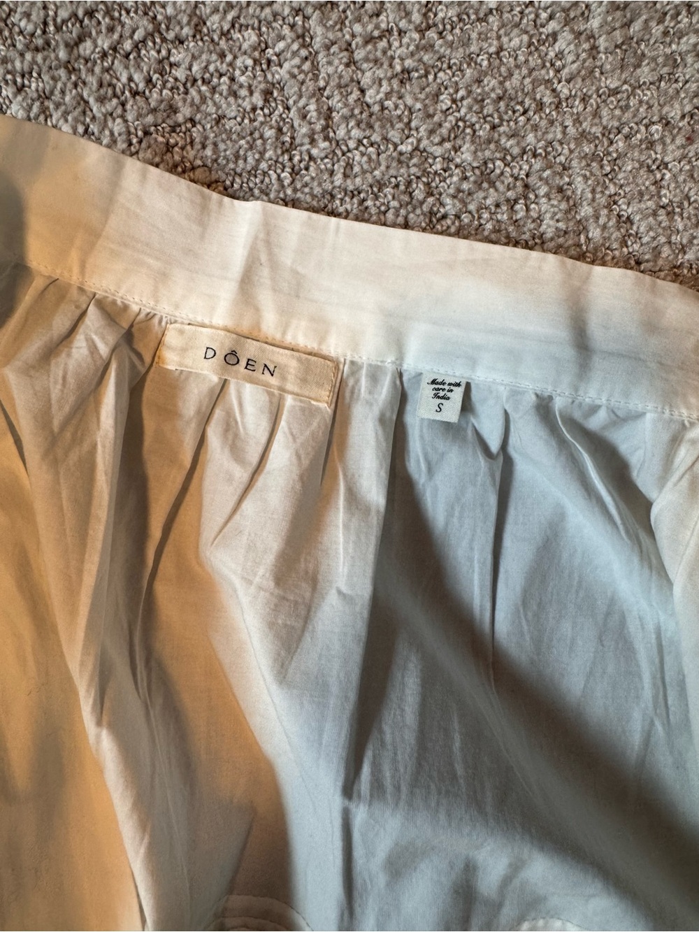 DÔEN Sebastiane Skirt in Powder - Picture 2 of 4